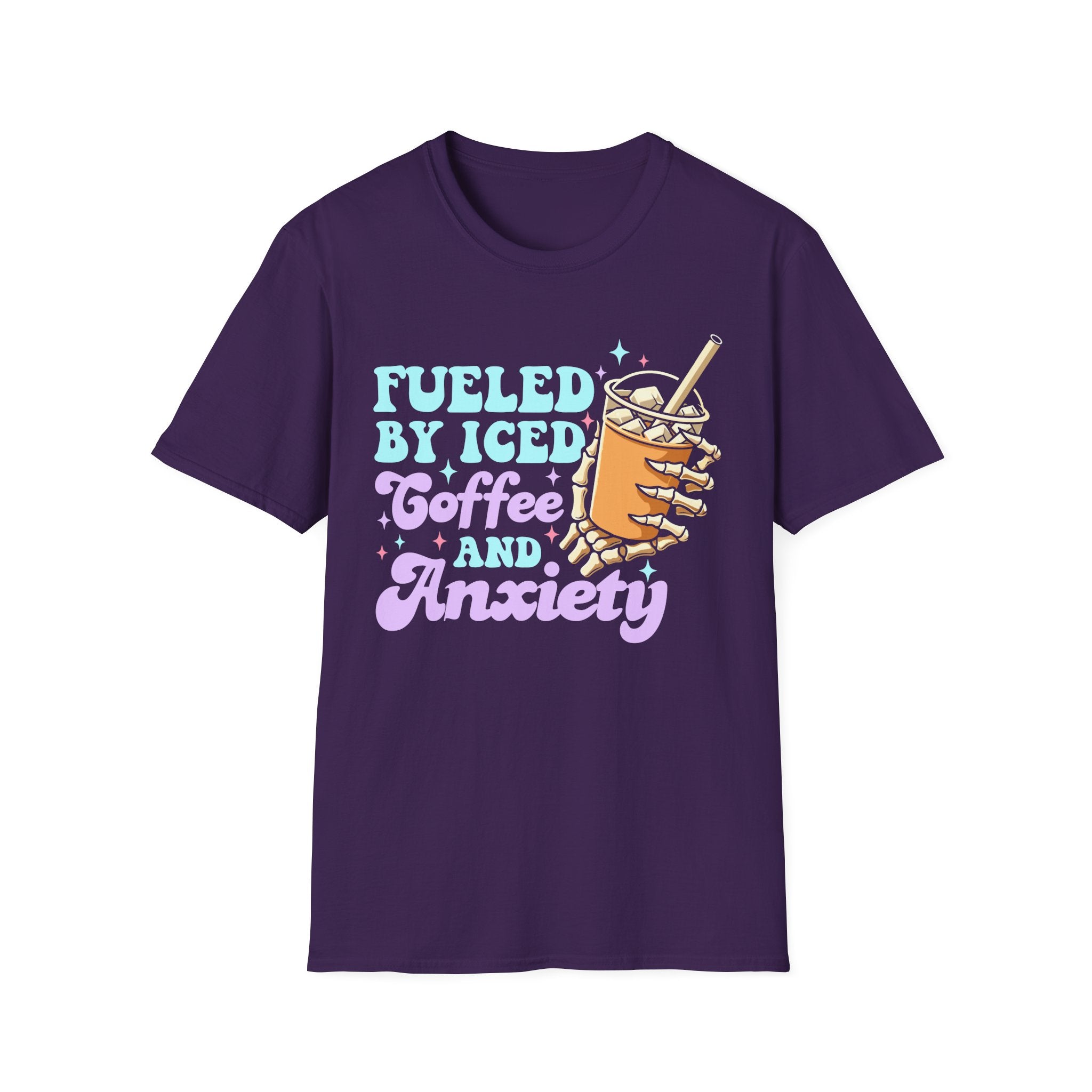 Fueled by Iced Coffee and Anxiety T-Shirt