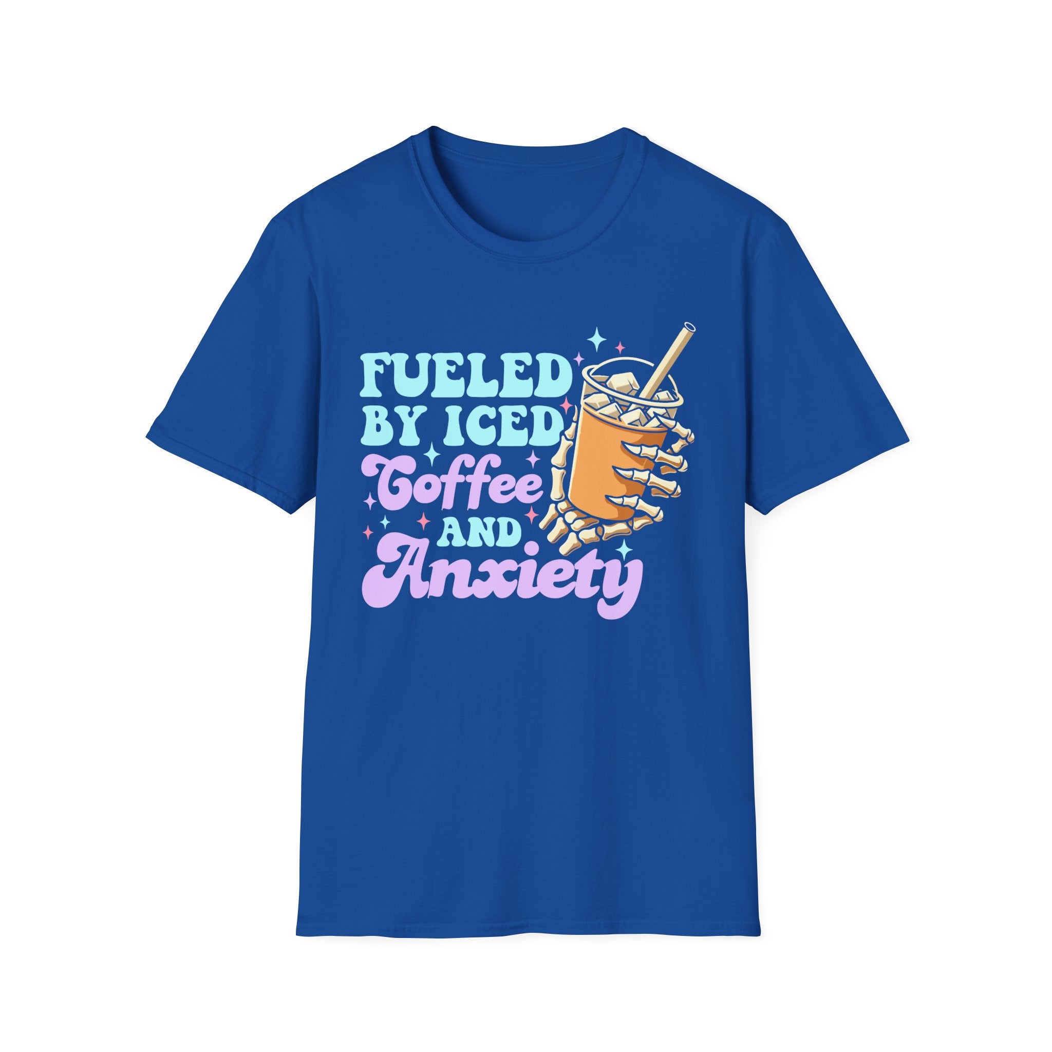 Fueled by Iced Coffee and Anxiety T-Shirt