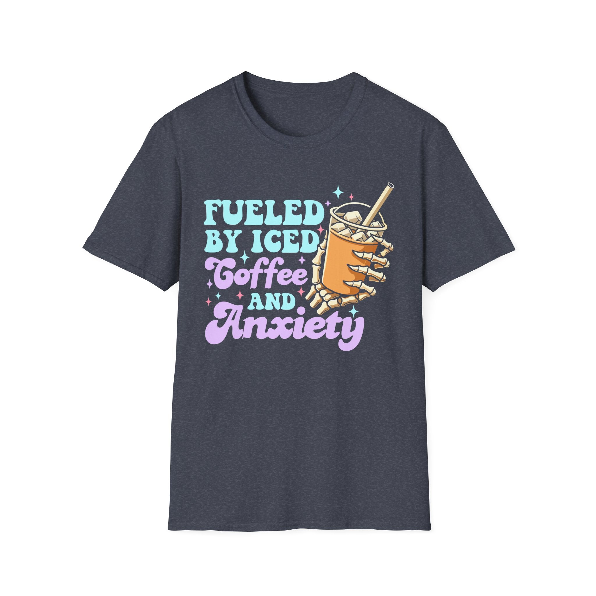Fueled by Iced Coffee and Anxiety T-Shirt