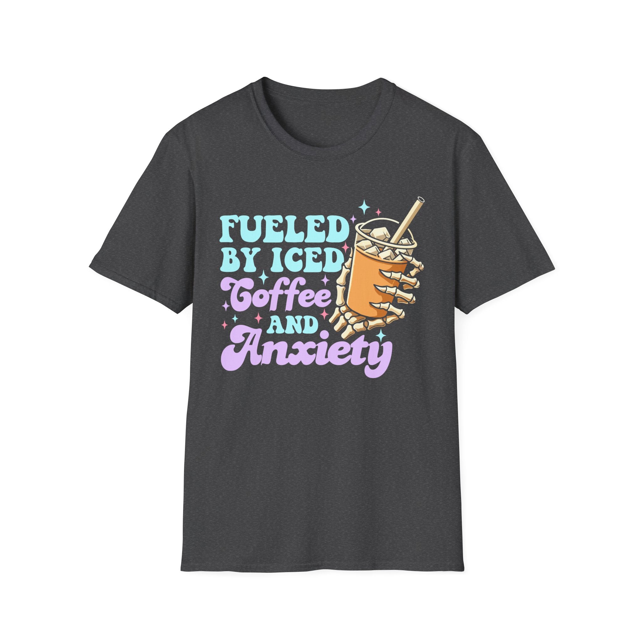 Fueled by Iced Coffee and Anxiety T-Shirt