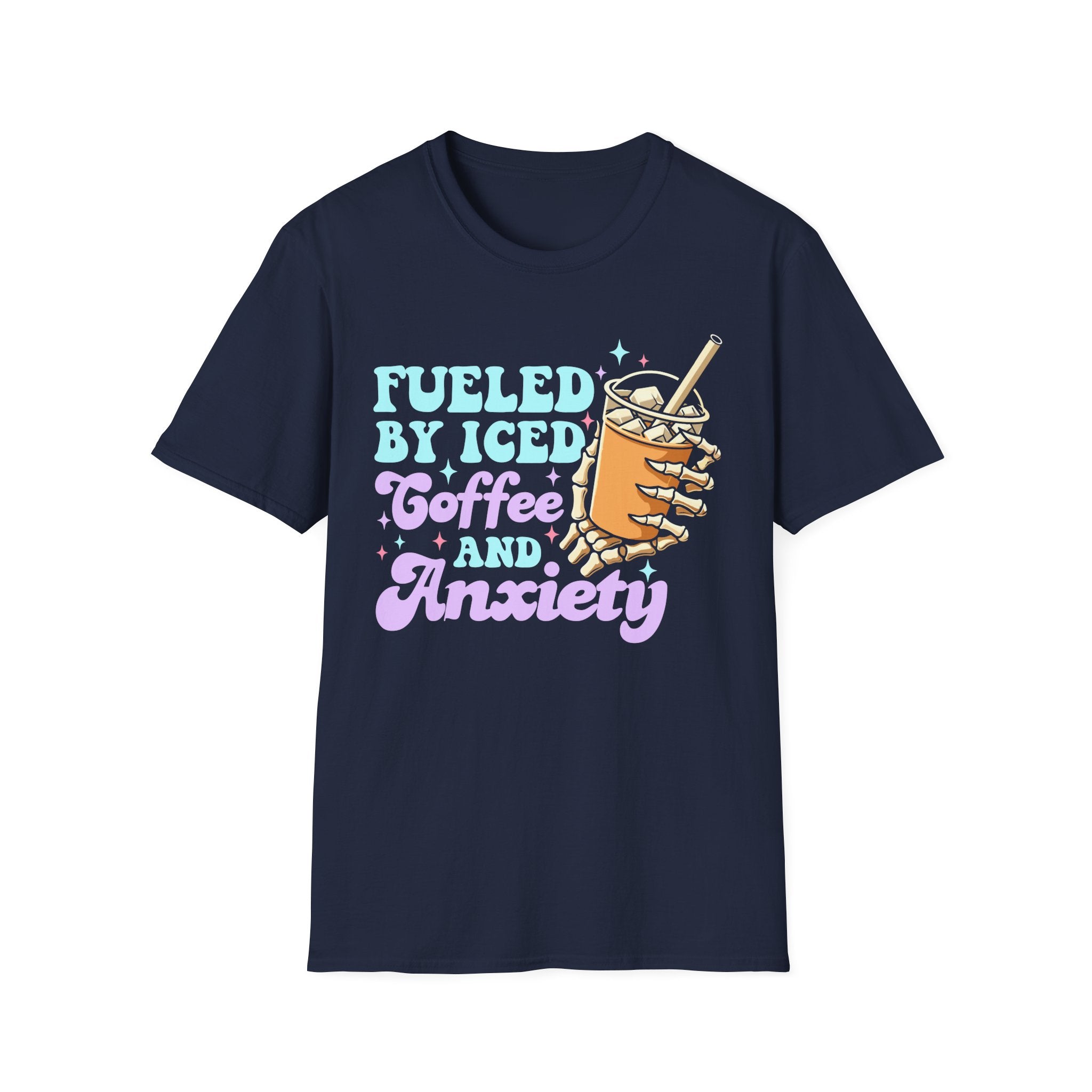 Fueled by Iced Coffee and Anxiety T-Shirt